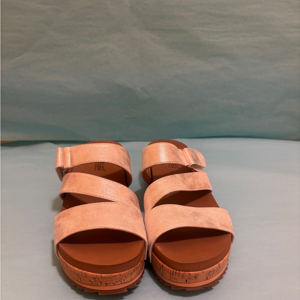 Voyage Silver Corky’s Platform Sandals